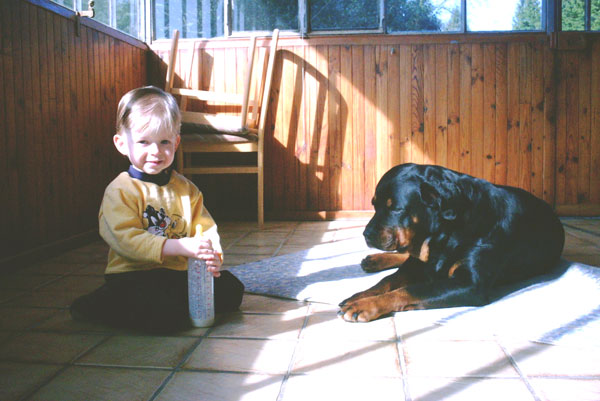 Joyce et mon fils Quentin